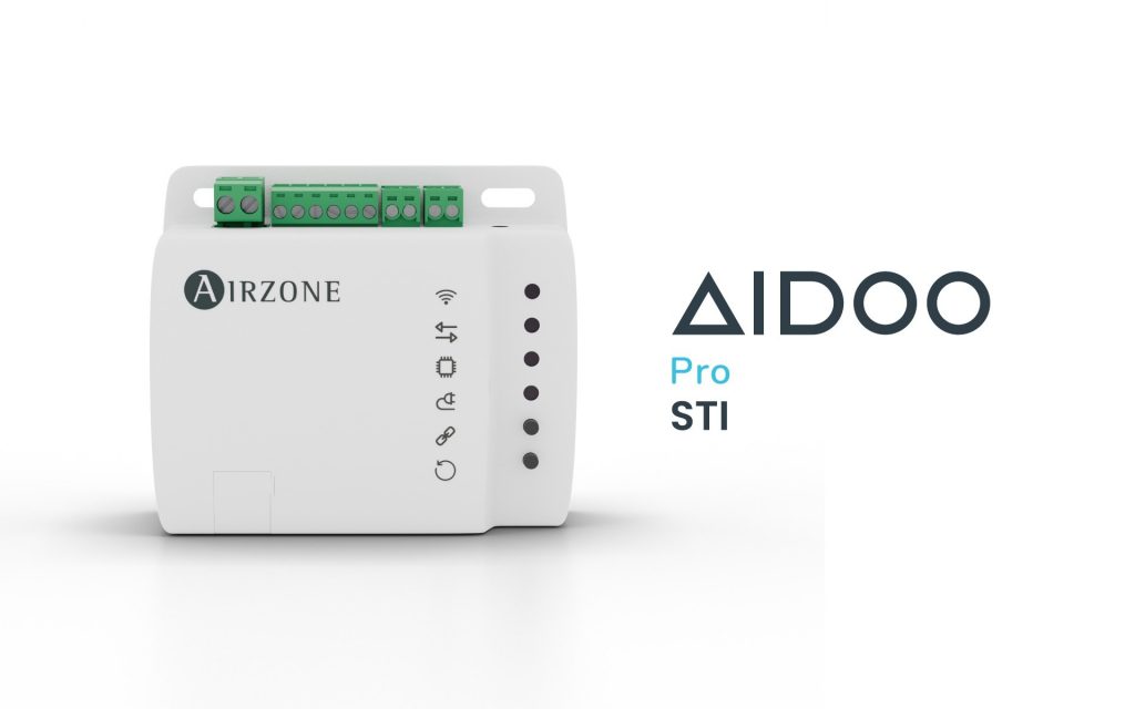 Airzone Aidoo Pro control integration gateway for inverter HVAC systems.